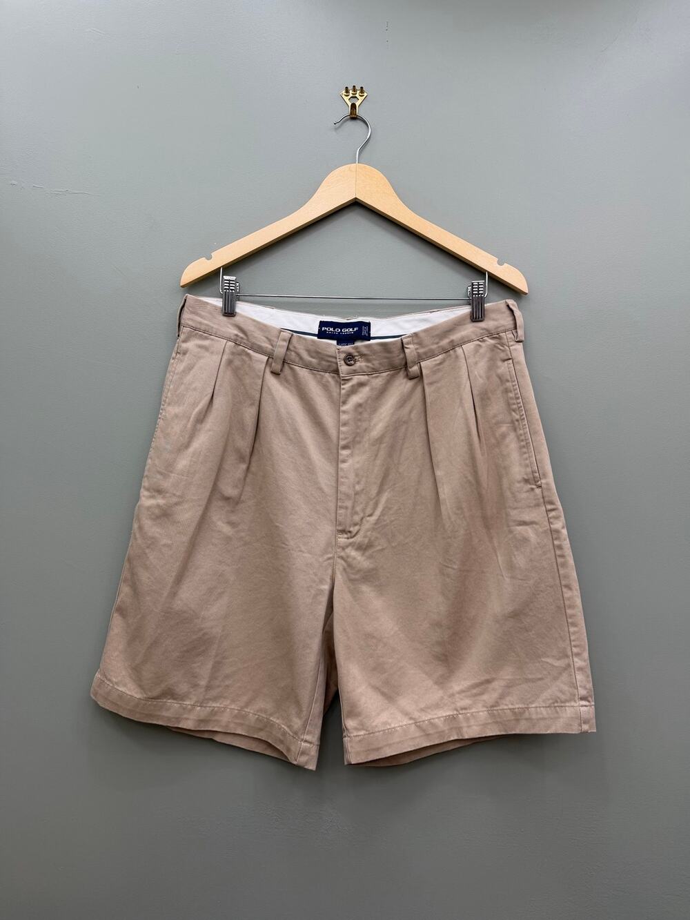 Polo Golf Ralph Lauren Classic Fit Khaki Golf Shorts Men's Size 36 Beige Chino